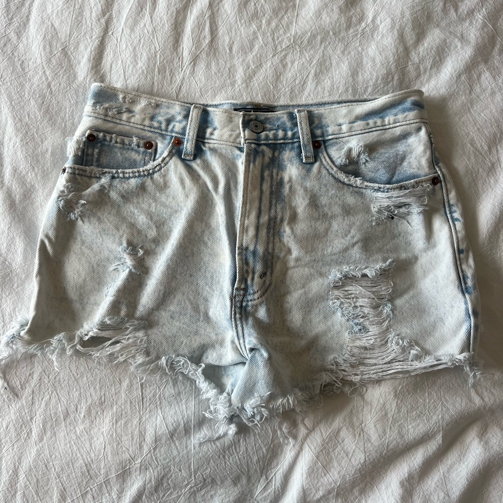 Abercrombie & Fitch distressed shorts